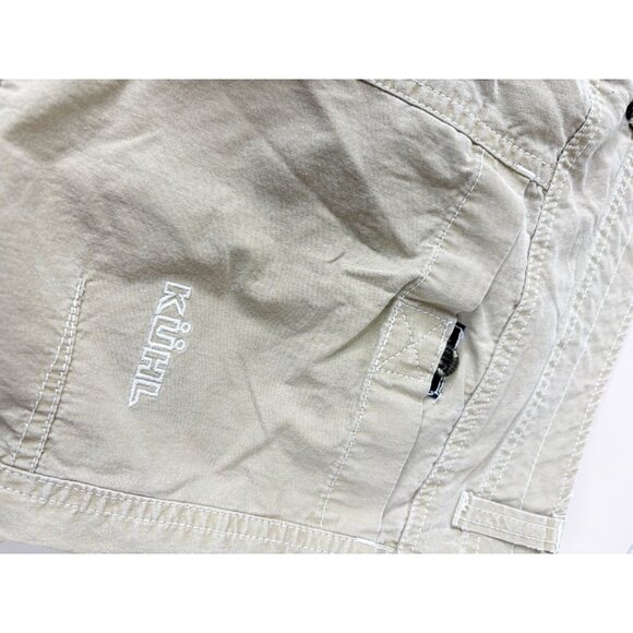 Kuhl Cargo Shorts Men 36 X 12 Tan Patina  Cotton/Nylon Light Hiking Gorpcore GUC - Picture 2 of 10
